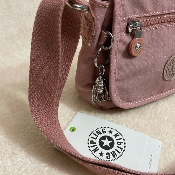 ✅NWT Authentic Kipling Crossbody Mini - Twist Pink - Picture 3 of 9